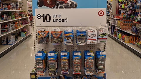Hot Wheels Target Endcap